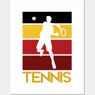 Retro Tennis Posters and Art